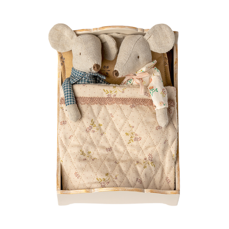 Maileg Bed for Mouse House (Off-White)