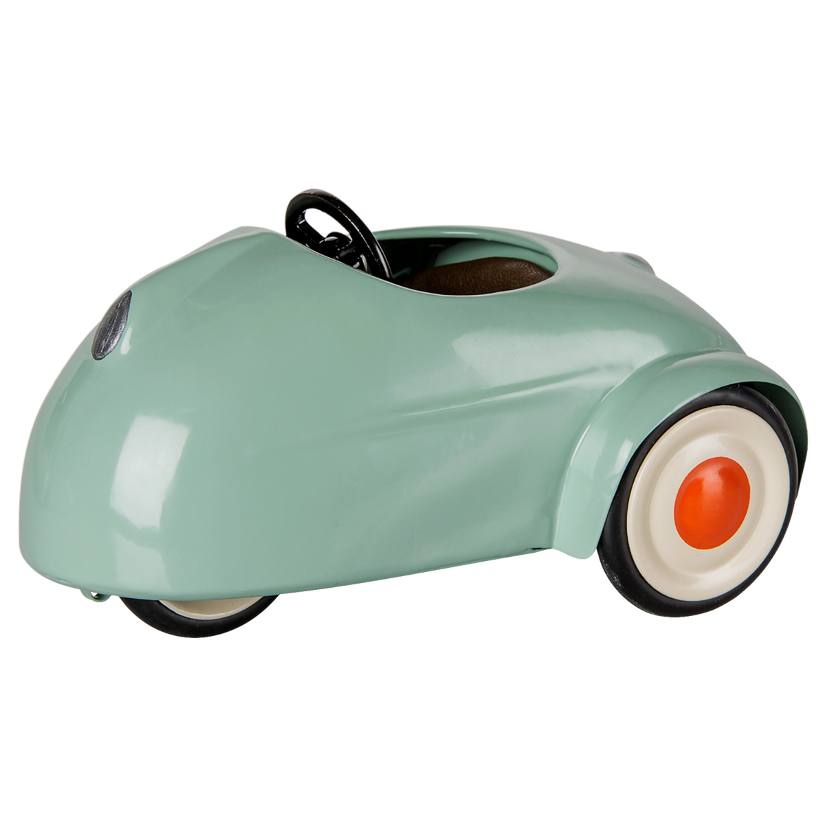 Maileg mouse car in light mint, vintage style miniature toy car