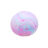 Pink and blue marbled Swirl Teenie NeeDoh squishy stress ball fidget toy against a white background.