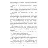 Book page 7 featuring text of Matilda talking to Mrs. Phelps about finishing all the children's books and liking The Secret Garden best.