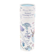 Meri Meri mermaid coloring in roll for kids, featuring ocean illustrations like mermaids, turtles, and anchors on a tube.