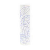 Meri Meri mermaid coloring roll featuring sea turtles and fish in blue outlines for creative underwater coloring fun.