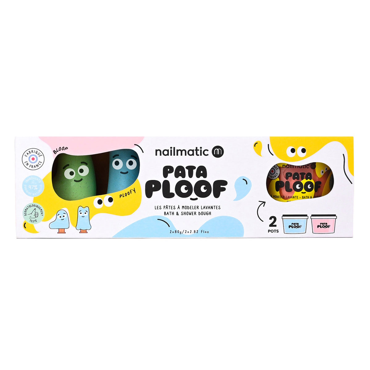 Nailmatic Pataploof Blue Pink + Ploofy and Bloop