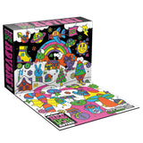 Schylling NeeDoh Advent Calendar with 24 days of groovy sensory fidget toys in a colorful retro psychedelic holiday box.