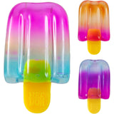 NeeDoh Nice-Icle popsicle-shaped fidget toys in vibrant gradient colors with yellow sticks on a white background.