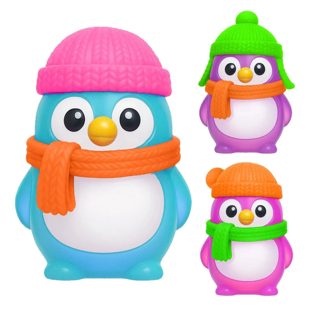 Fidget Scarf NeeDoh Polar Glow Penguins | My Small World Toy Store