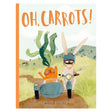 Oh, Carrots! paperback cover by Mariajo Ilustrajo featuring a bunny on a motorcycle with a carrot in a sidecar.