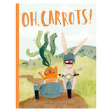 Oh, Carrots! paperback cover by Mariajo Ilustrajo featuring a bunny on a motorcycle with a carrot in a sidecar.