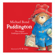 Paddington Bear book cover by Michael Bond and R.W. Alley, featuring Paddington with his suitcase and marmalade jar.