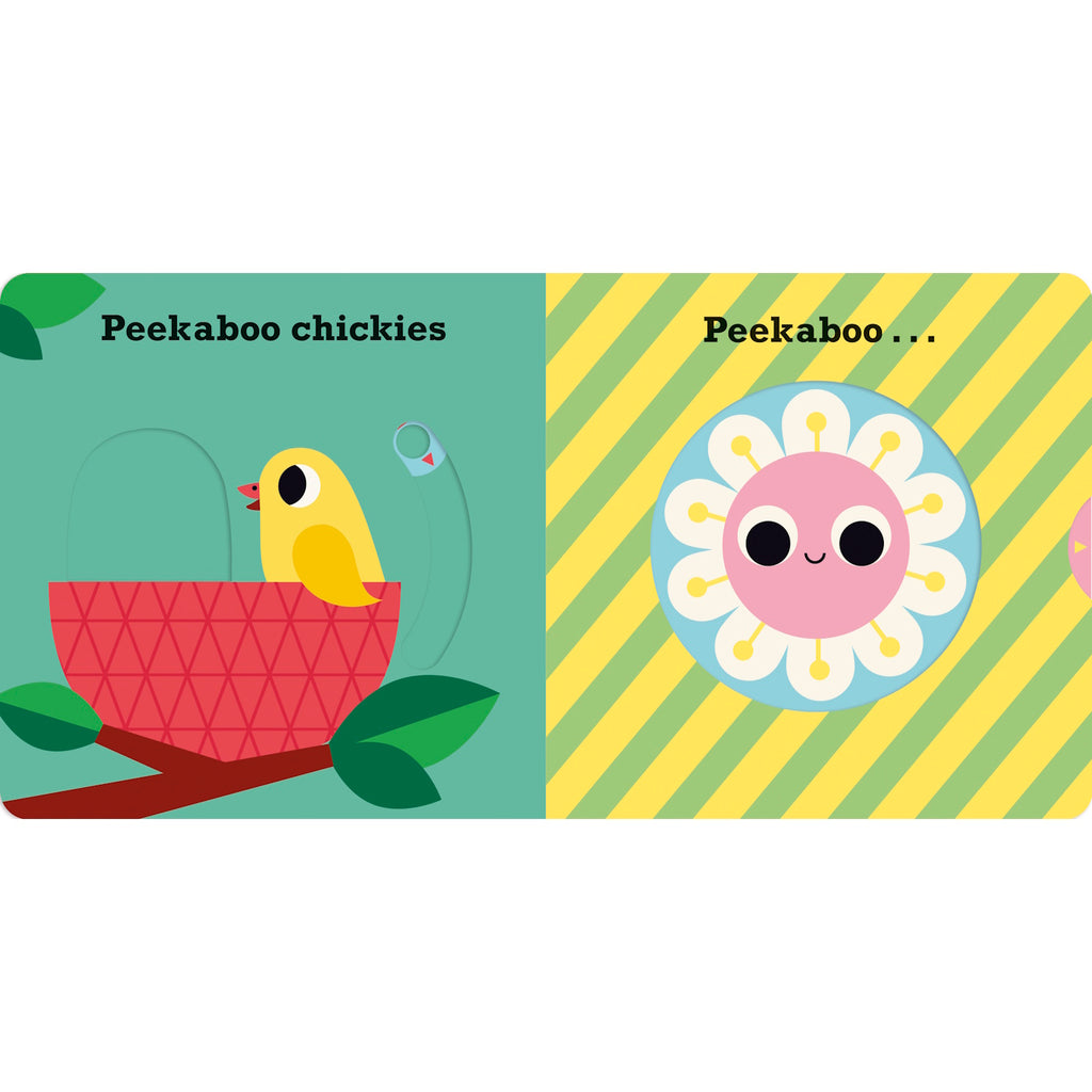 A delightful book for young children, featuring an adorable chick and hidden surprises under each flap, perfect for early interactive reading and exploration.