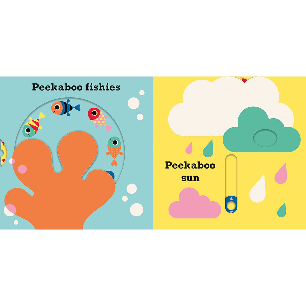 A charming board book for young children with peek-through holes and bright, playful illustrations, introducing the warmth and wonders of the sun.