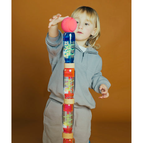 Petit Boum Sensory Move Bottle - Spiral Blue