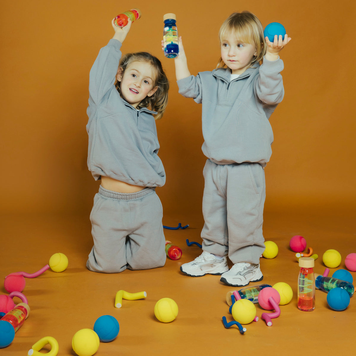 Petit Boum Sensory Move Bottle - Spiral Blue