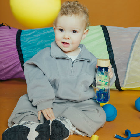 Petit Boum Sensory Move Bottle - Spiral Blue