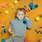Petit Boum Sensory Move Bottle - Spiral Blue