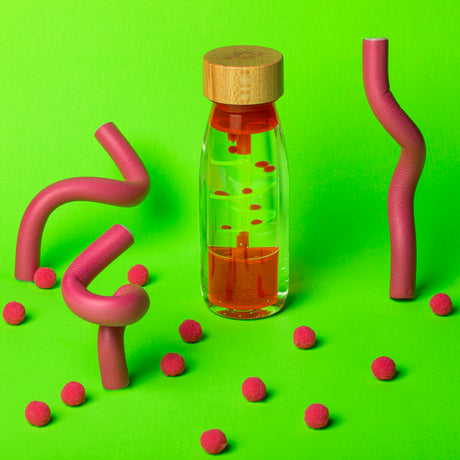 Petit Boum Sensory Move Bottle - Spiral Pink