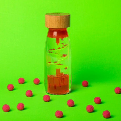Petit Boum Sensory Move Bottle - Spiral Pink