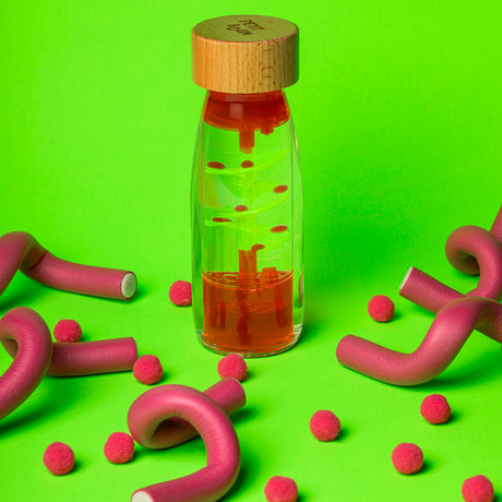 Petit Boum Sensory Move Bottle - Spiral Pink