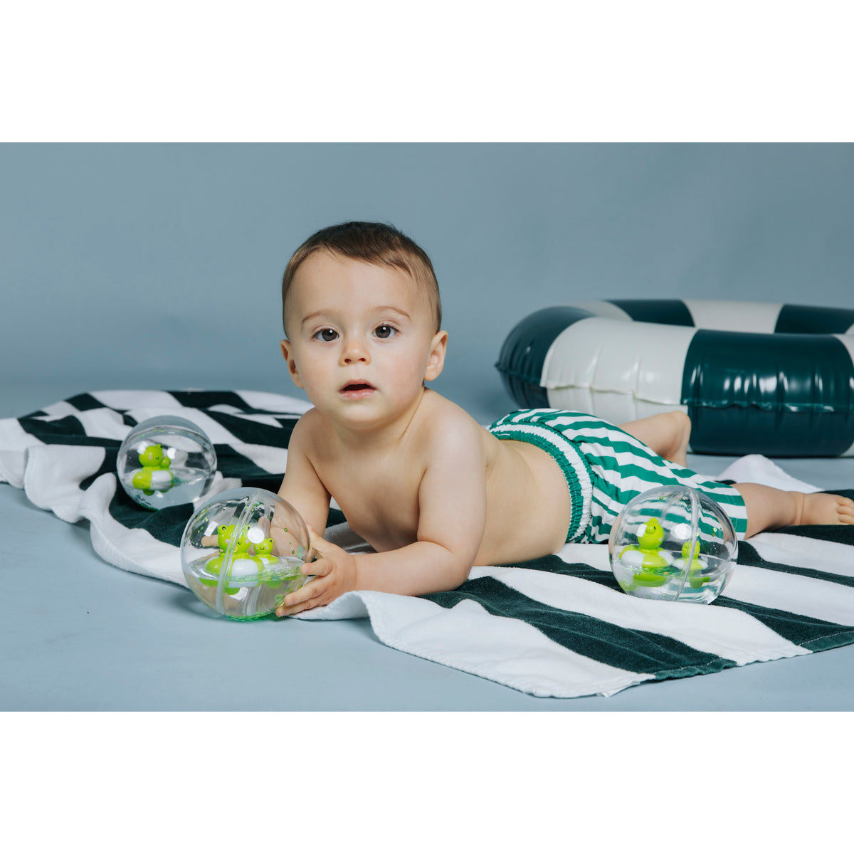 Wonky Petit Boum Sensory Toy Happy Bubbles - Froggies