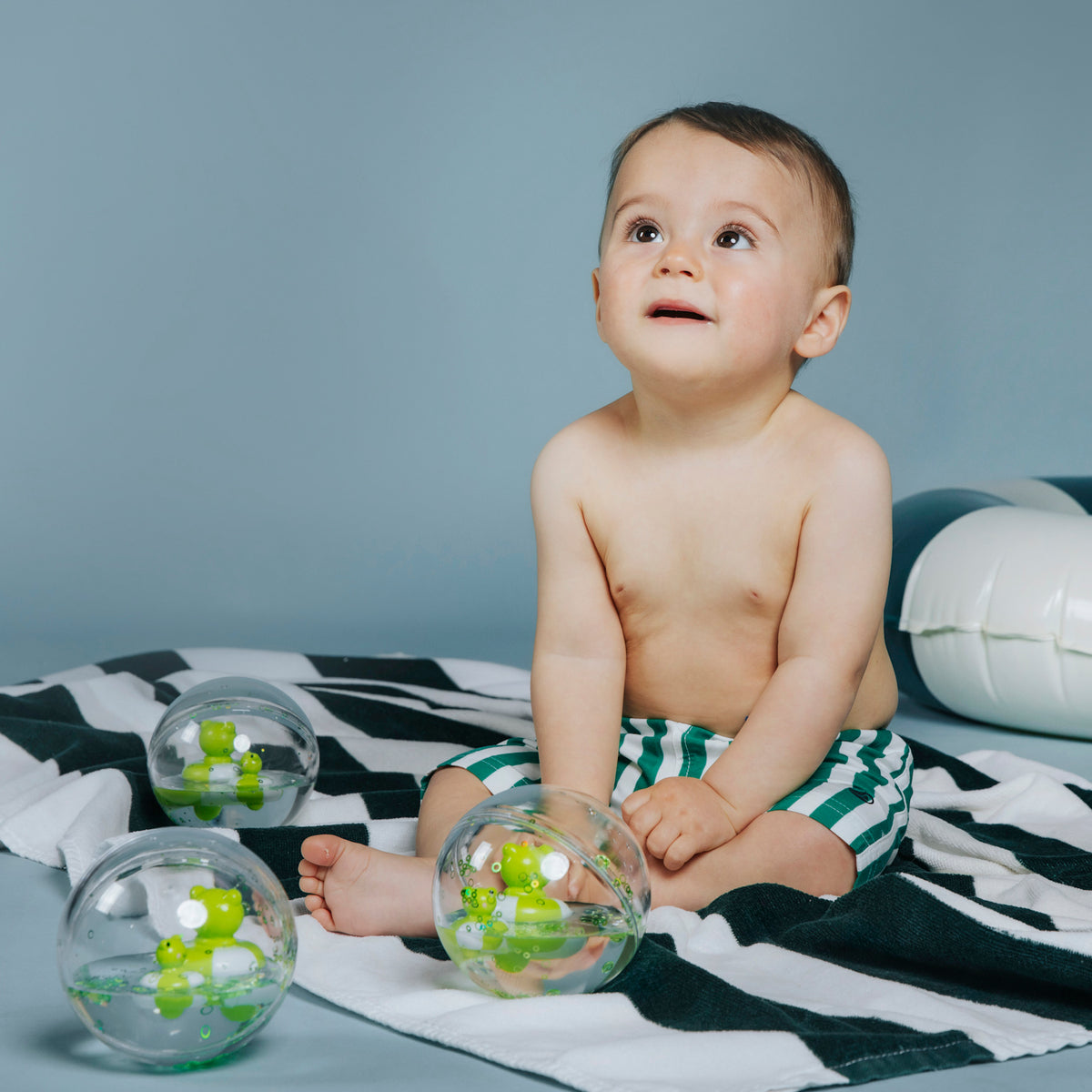 Wonky Petit Boum Sensory Toy Happy Bubbles - Froggies