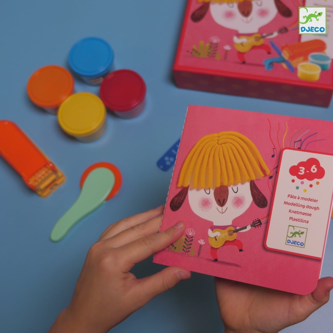 *Wonky* Djeco Play Dough - Curly and Straight Hair