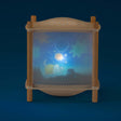 Moulin Roty magic lantern night light with dog and stars projection for nursery.