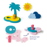 Quut Bath Toy Puzzle Friends Treasure Island