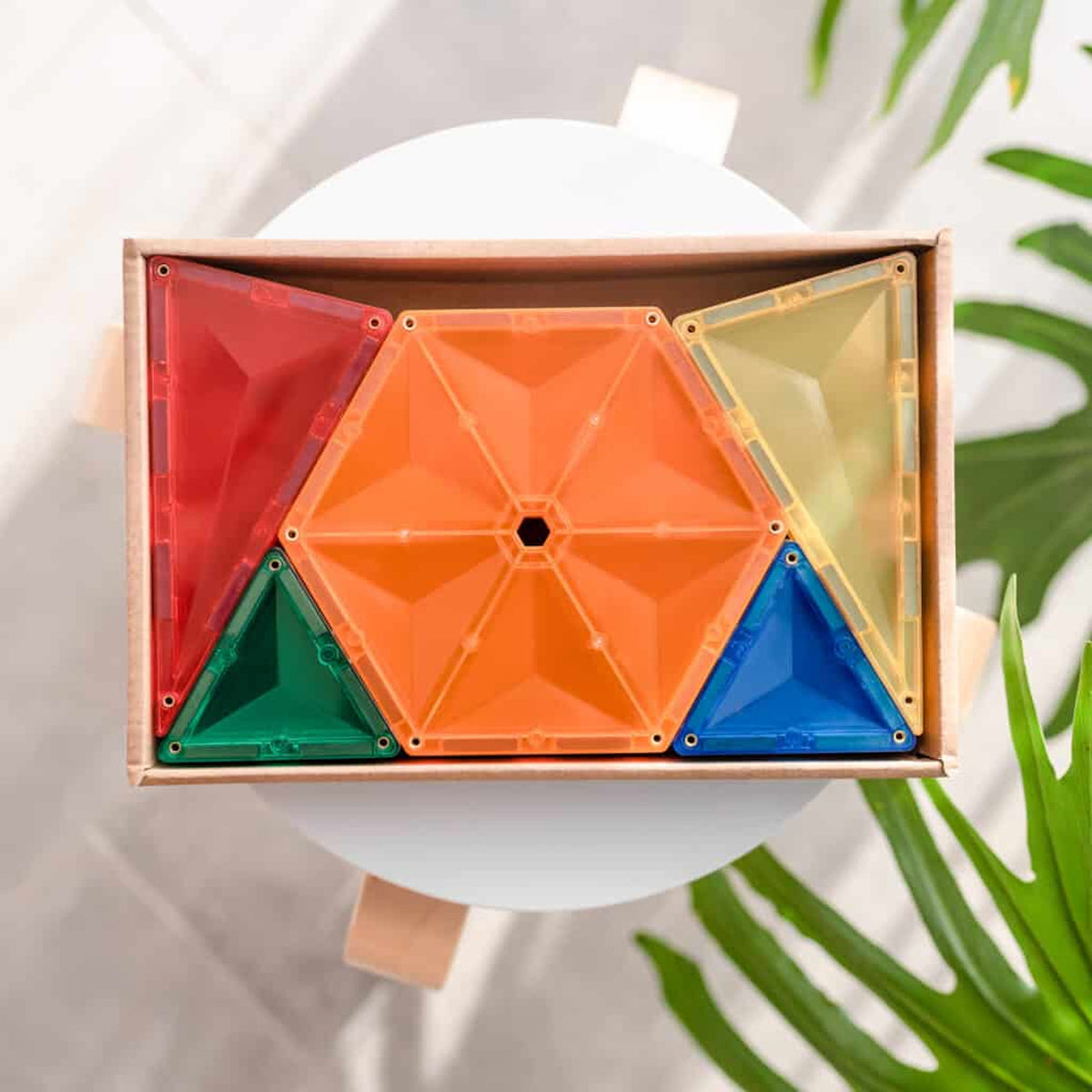 CONNETIX Magnetic Tiles RAINBOW Geometry Pack 30 pcs.