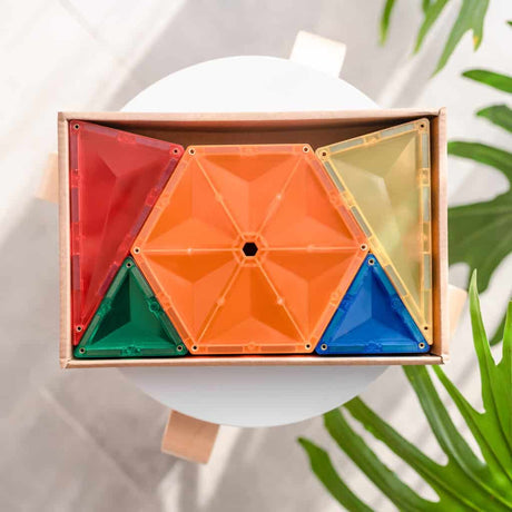 CONNETIX Magnetic Tiles RAINBOW Geometry Pack 30 pcs.