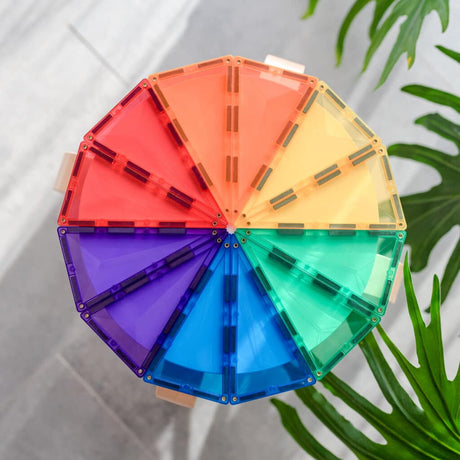 CONNETIX Magnetic Tiles RAINBOW Geometry Pack 30 pcs.