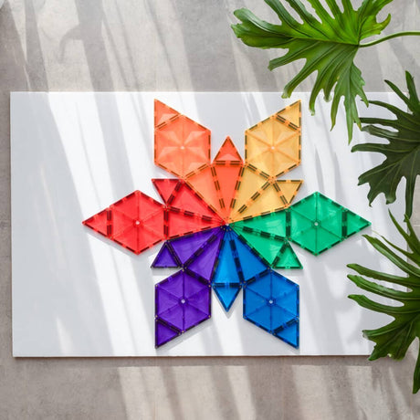 CONNETIX Magnetic Tiles RAINBOW Geometry Pack 30 pcs.