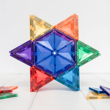 CONNETIX Magnetic Tiles RAINBOW Geometry Pack 30 pcs.