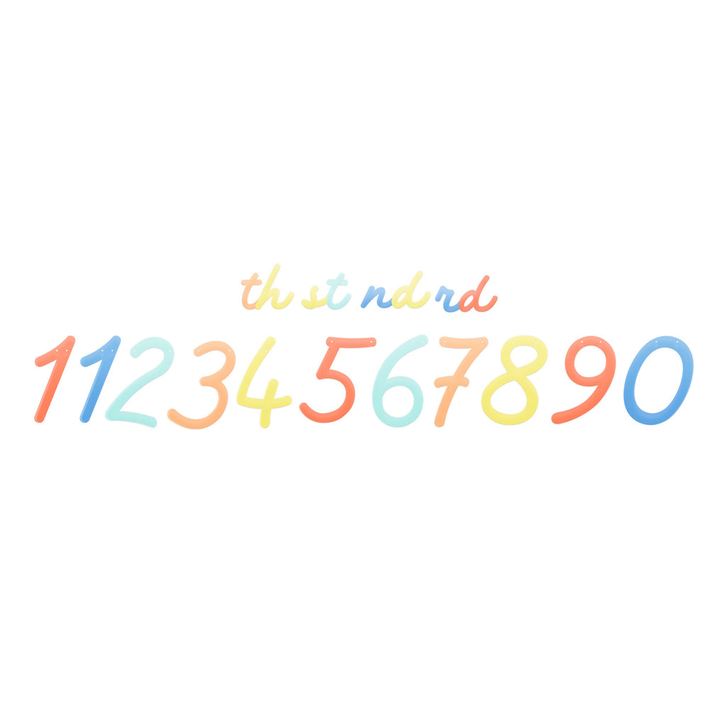 Rainbow Happy Birthday Garland with bright, bold letters and rainbow accents, perfect for adding a joyful, colourful touch to birthday party decorations.