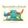 An imaginative, multicolored creature combining elements of a platypus, fish, and bird features on the cover of "Remarkable Animals" by Tony Meeuwissen.
