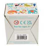 Rex London Wild Wonders 24 Piece Mini Puzzle box bottom showing barcode, CE mark, and item number 29925.