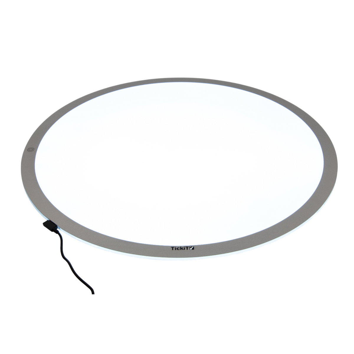 A circular LED panel with adjustable brightness and color-changing options, ideal for sensory play, color exploration, and interactive learning.