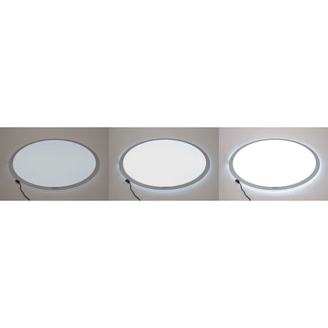 A circular LED panel with adjustable brightness and color-changing options, ideal for sensory play, color exploration, and interactive learning.
