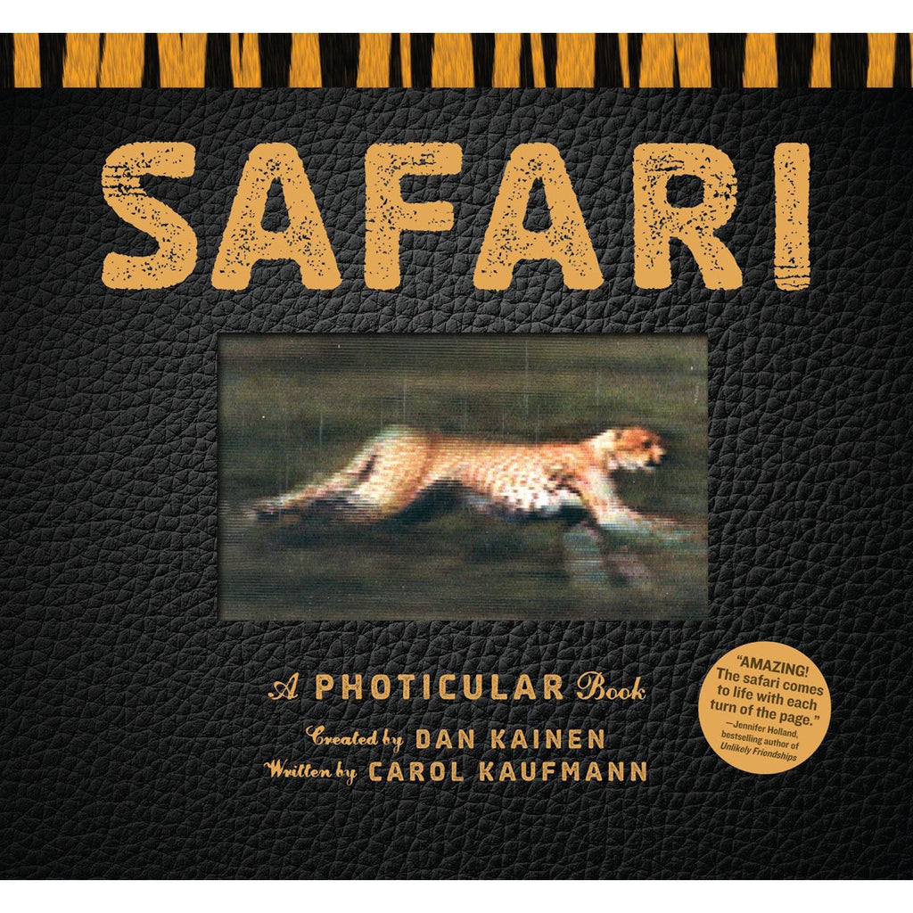 Featuring lifelike, moving images of safari animals created with lenticular technology, paired with fascinating facts for an immersive reading experience.