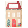 Meri Meri Pop Up Advent Calendar packaging displaying house illustration with Christmas decor.