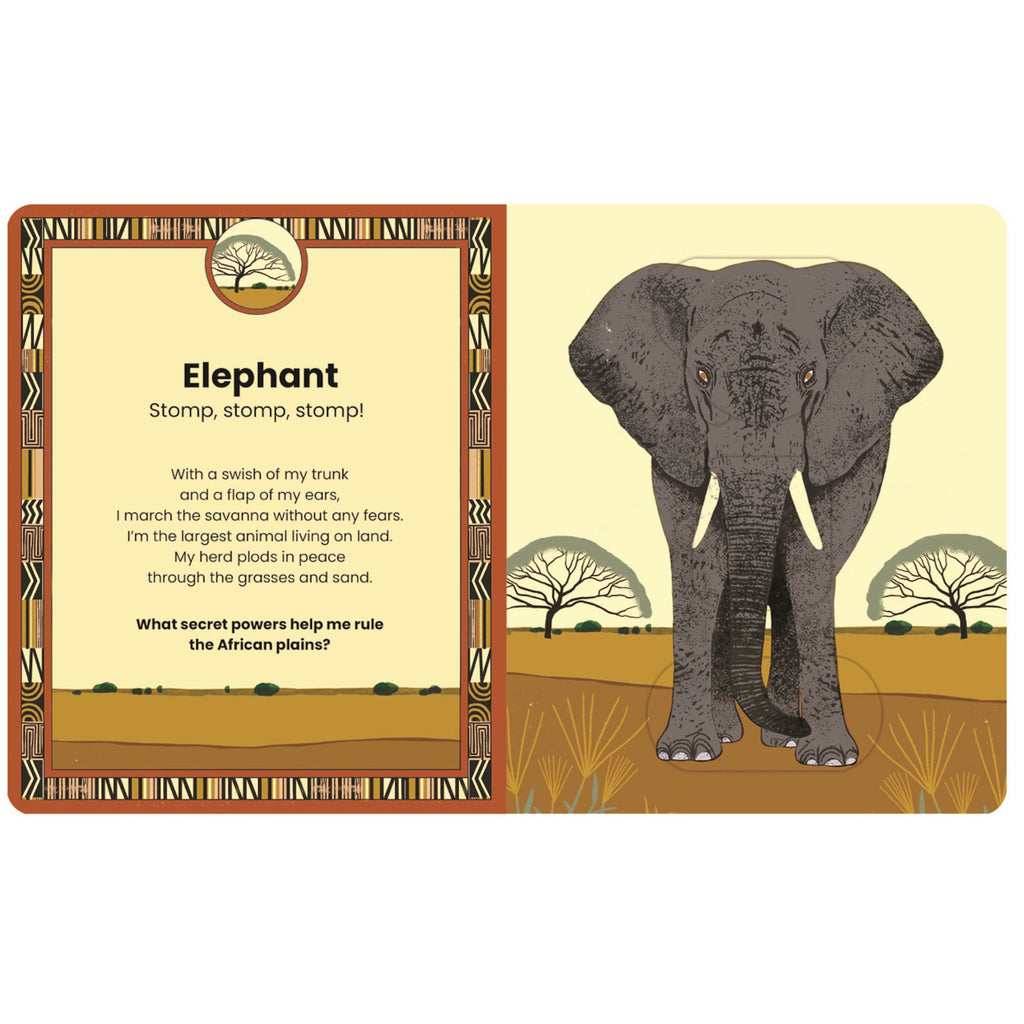 An engaging, interactive book filled with fun facts and flaps to lift, revealing the surprising superpowers of animals.