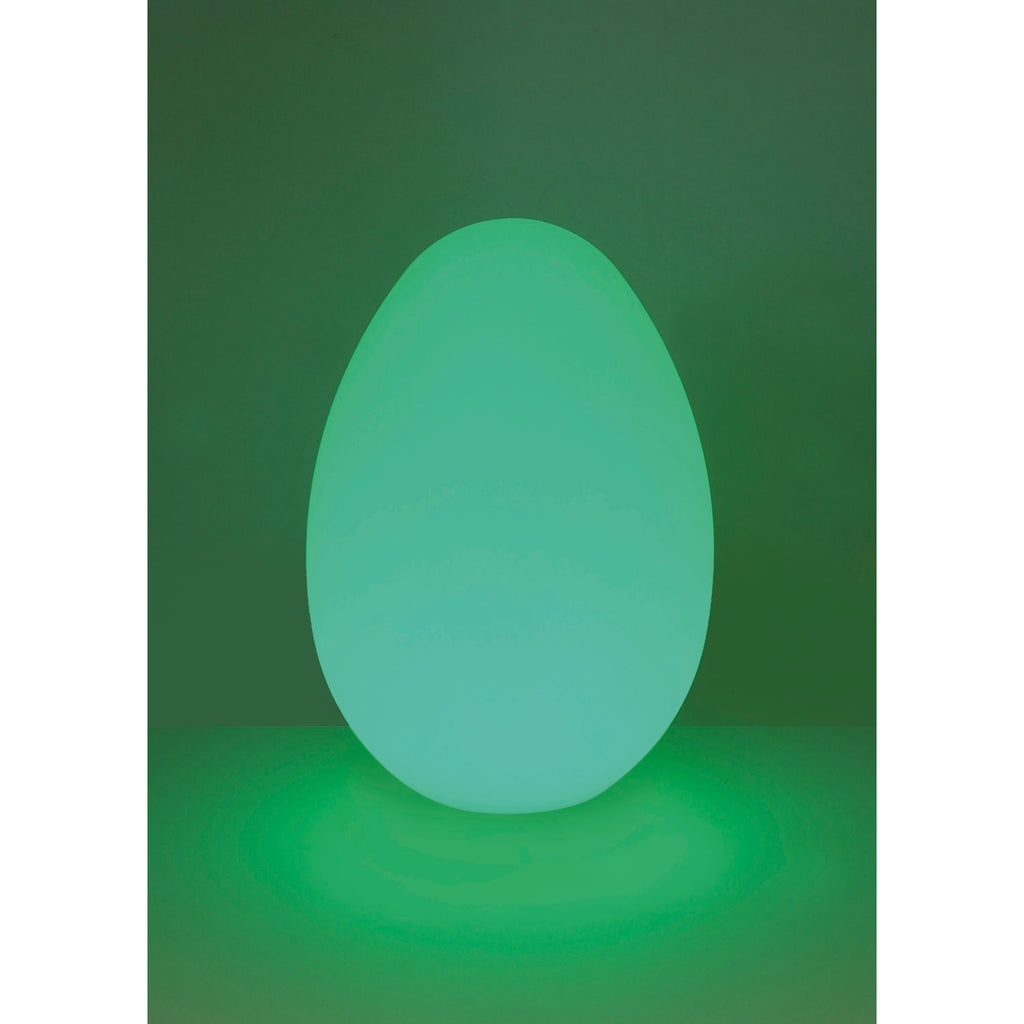 A large, color-changing LED egg light designed to create a calming sensory environment and support mood regulation and sensory exploration.