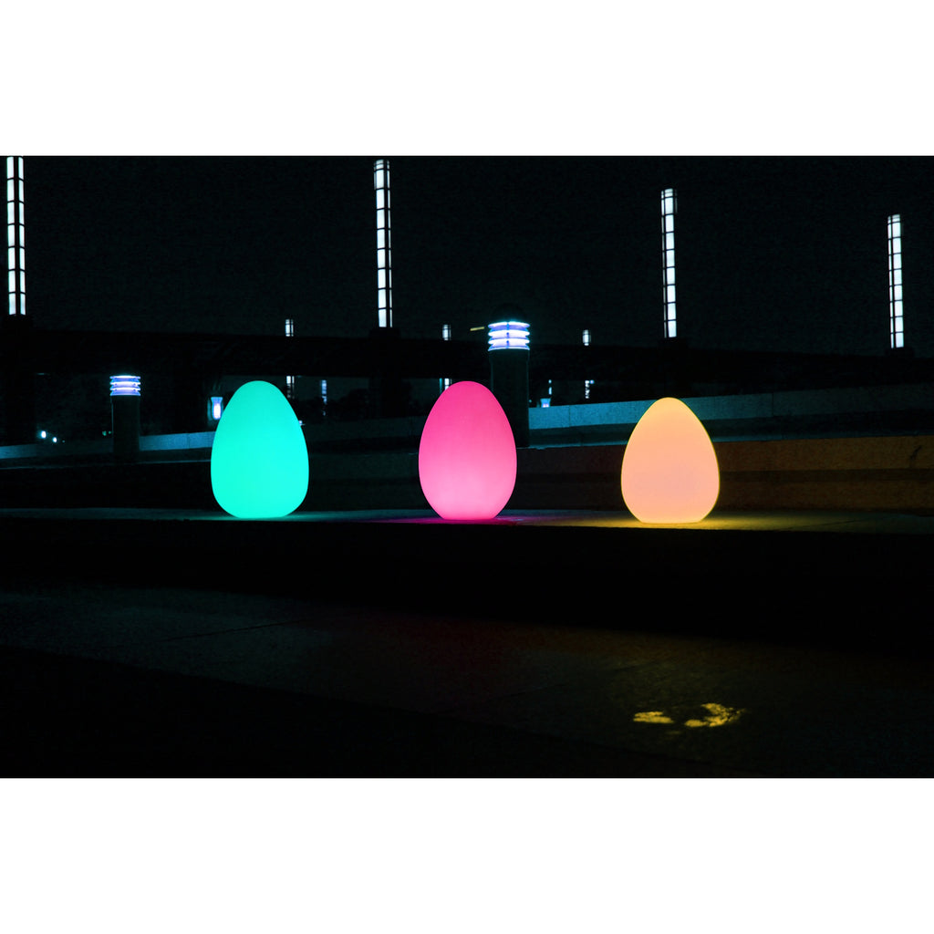 A large, color-changing LED egg light designed to create a calming sensory environment and support mood regulation and sensory exploration.