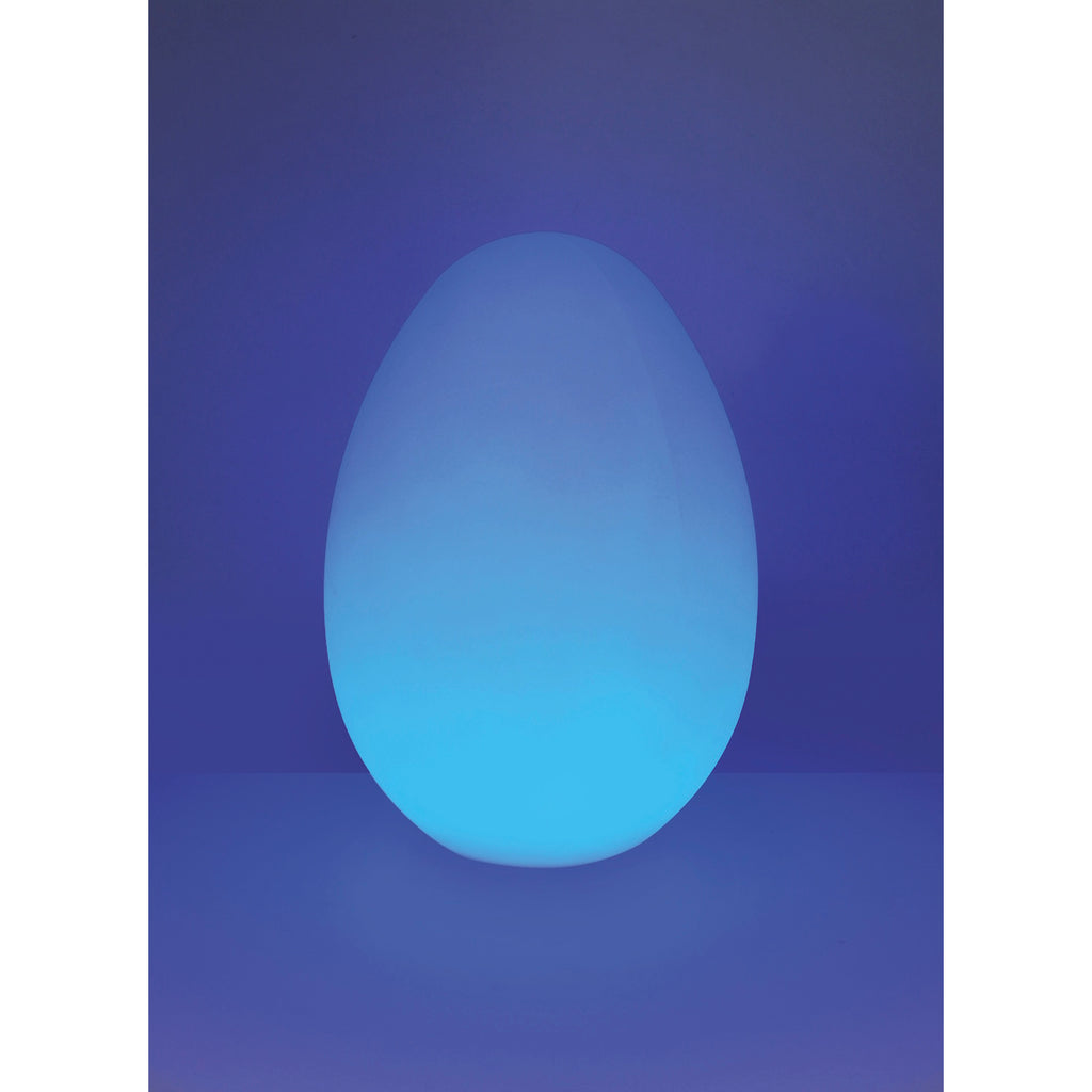 A large, color-changing LED egg light designed to create a calming sensory environment and support mood regulation and sensory exploration.
