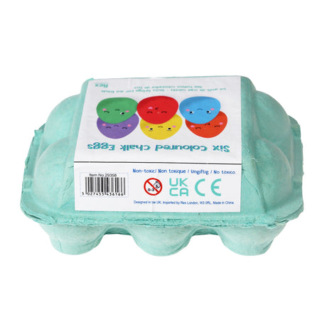 *Wonky* Rex London Six Coloured Chalk Eggs