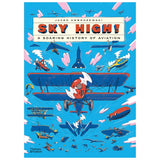 Book cover for Sky High A Soaring History of Aviation by Jacek Ambrozewski, featuring various aircraft.