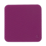Square purple silicone sensory sticker with a bumpy textured surface.