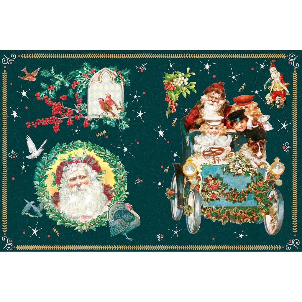 A festive sticker activity book filled with magical Christmas scenes, where children can use stickers to create their own holiday magic and bring the enchanted world to life.