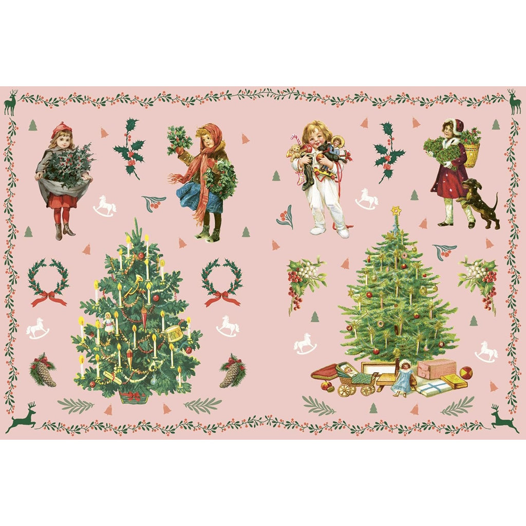A festive sticker activity book filled with magical Christmas scenes, where children can use stickers to create their own holiday magic and bring the enchanted world to life.