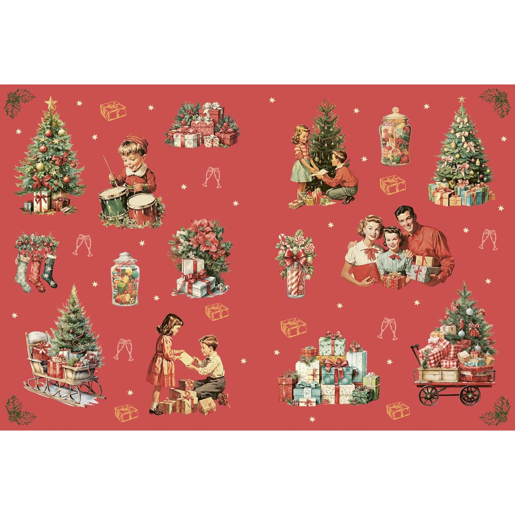 A festive sticker activity book filled with magical Christmas scenes, where children can use stickers to create their own holiday magic and bring the enchanted world to life.