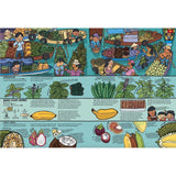 A colorful and engaging book that takes readers on a global culinary adventure, exploring unique foods, flavors, and dining traditions from various countries.